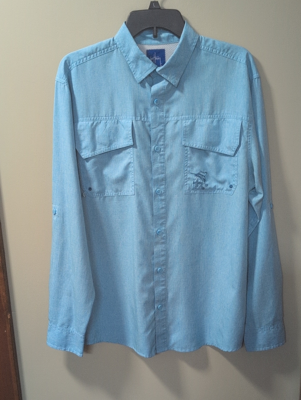 Harbor Heather Long Sleeve Fishing Shirt